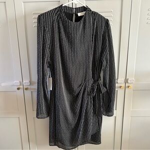 NWT ASTR the Label stripe mini cocktail dress